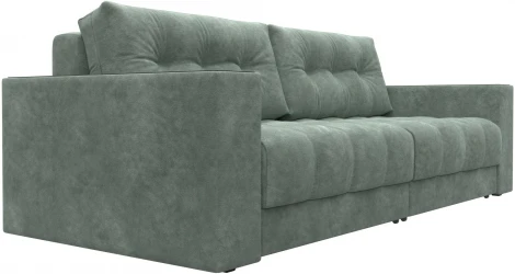 Диван прямой с декором Лига-049 НПБ Лига Диванов (Велюр) арт.128395