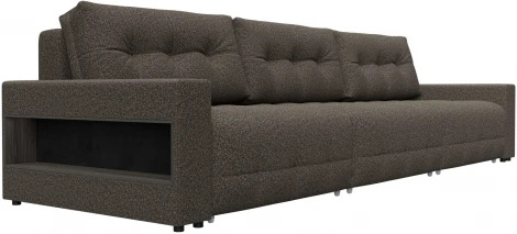 Диван прямой с полками Лига-053 НПБ Лонг Лига Диванов (Велюр) арт.128928