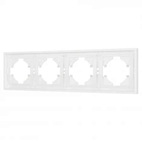 Рамка пластиковая FRM-TENDO-SFPL-4-WH (Arlight, Матовый белый) 054656