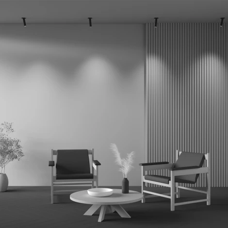 Встраиваемый светильник Maytoni Focus T C140RS-L200-7W3K-B (LED, 220V, круглые)