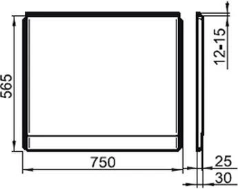 Боковой экран Ravak U 75