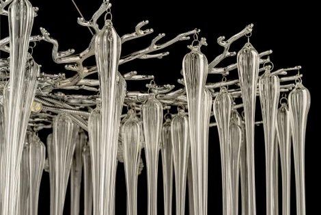 Подвесная люстра Dio D`arte Tavenna Nickel Tavenna H 1.5.100.101 N (220V, хрусталь, на тросе)