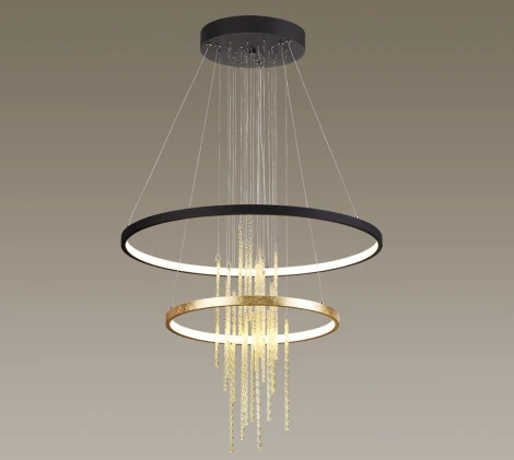 Подвесной светильник ярусный Odeon Light Monica 3901/63L (LED, 220V, подвески, на тросе, кольцо)