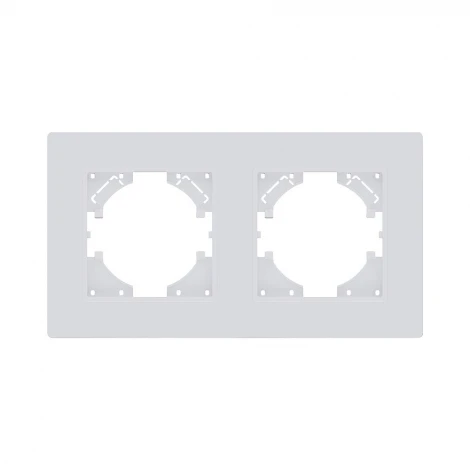 Рамка 2-постовая белый матовый Kollinger Eleganz Plex EP2WM