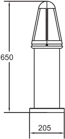 Наземный фонарь Oasis Light BRISBANE 67329-650 Bl (220V, IP44)