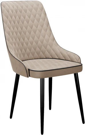 Стул DikLine 305 микровелюр Z128 бежевый, ножки черные
