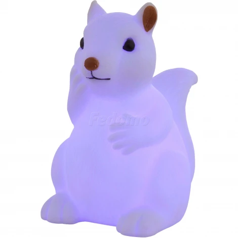 Интерьерная настольная лампа RGB Globo Kraka 28034-20 (для детской, LED, 220V, выключатель, животные)