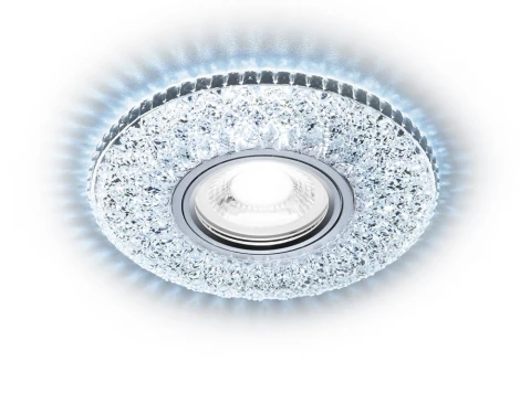 Встраиваемый точечный светильник Ambrella Декоративные Кристалл Лайт S333 CH/CLD