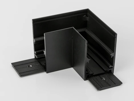 Коннектор угловой для накладного глубокого шинопровода Lumker SY-LINK SY-LINK-CNLV-S1-BL