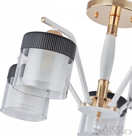 Потолочная люстра на штанге Arte Milano Napoli-2646 332646/5 FGD+WT (220V, подвески)