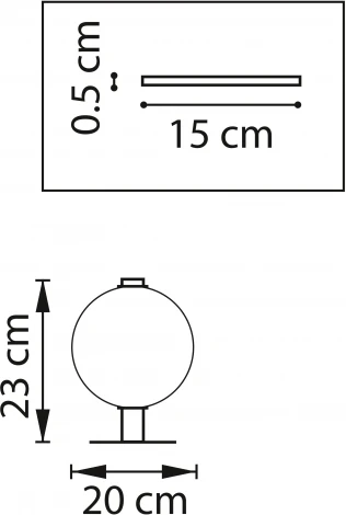 Настольная лампа Lightstar Colore 805906 (LED, 220V, выключатель, шар)
