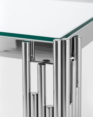 Журнальный столик Stool Group 55*55 ГЭТСБИ серебро УТ000000888