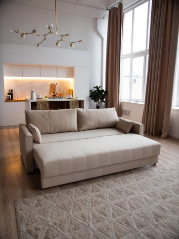 РИМИНИ Диван прямой бежевый D1 furniture арт.AAA4046010