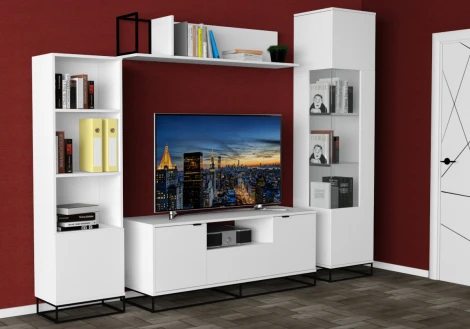 Полка навесная City большая белый R-Home арт.401058102h