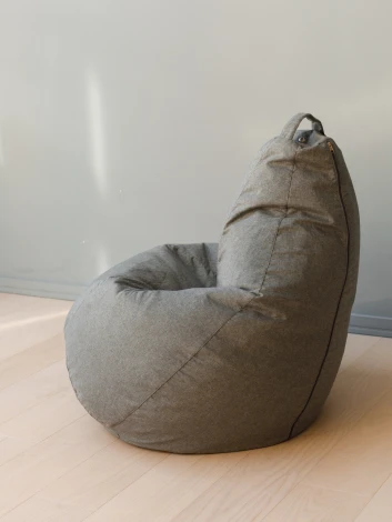 Кресло мешок Dreambag Груша Серая Рогожка (3XL, Классический) 5021841