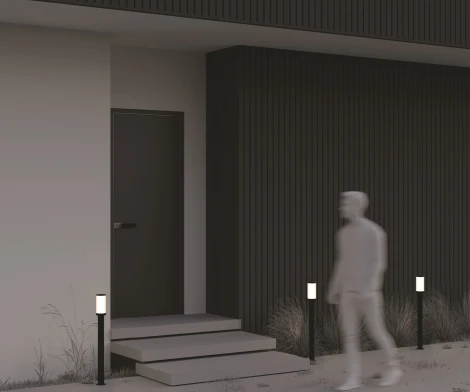 Наземный уличный светильник Maytoni Outdoor Rib O502FL-01B1