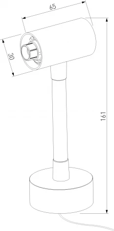 Декоративная гибкая стойка с вводом питания Elektrostandard Module System 85192/00 (черный) (48V)