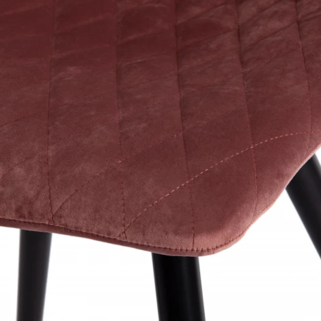 Стул CHILLY X (mod. 7096-1) ткань/металл, 45x53х88 см, высота до сиденья 50 коралловый barkhat 15 /черный Tetchair 17249