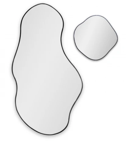 Lake Panno Black Сет из 2-х зеркал 58*110 см, Ø41 см Art-Zerkalo SM122BL 13857