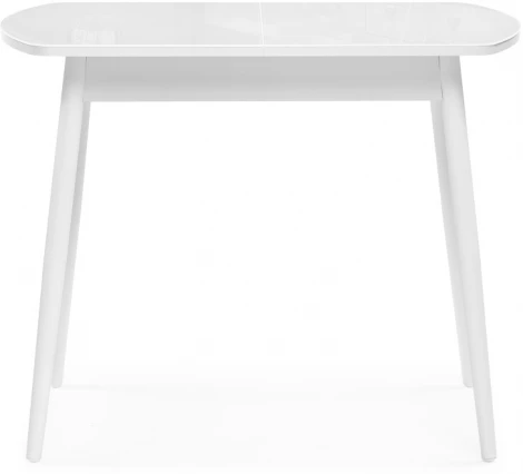 Стеклянный стол Woodville Калверт белый 551083