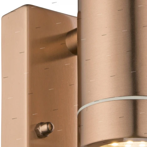 Светильник настенный уличный светодиодный с датчиком движения Globo Perry, 2 лампы, медь с серым и прозрачным