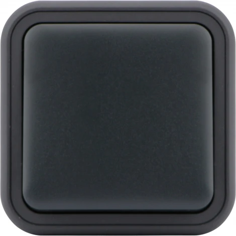 Выключатель 1-клавишный накладной, цвет антрацит IP55 Donel W55 DIP10128