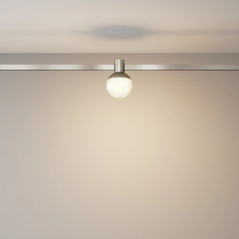 Трековый светильник светодиодный, магнитный модульный 5W 24V Maytoni Luna TR149-1-5W3K-PT (шар)