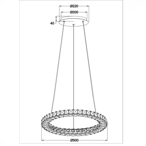 Подвесной светильник Arte Lamp Preziosi A6715SP-1CC