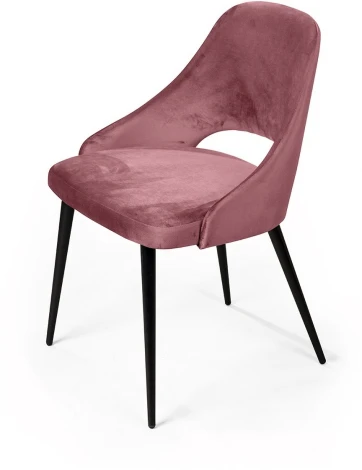 Стул William, бархат пудровый 15/ черный конус Top Concept WILLIAM custom 75741