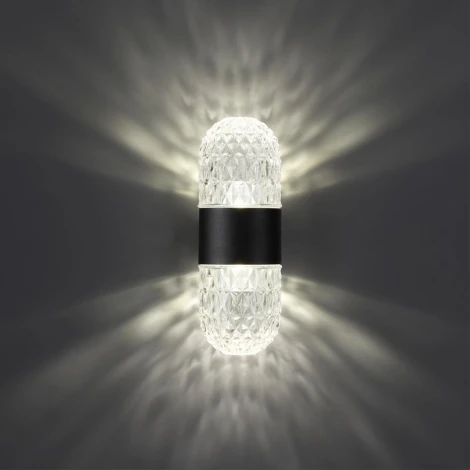 Настенный светильник уличный Novotech Estima 359296 STREET черный IP65 LED 14W 4000K 220V (круглые)