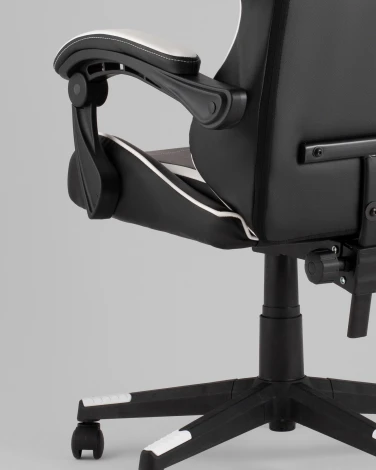 Кресло спортивное TopChairs Shadow черно-белый арт.УТ000039461