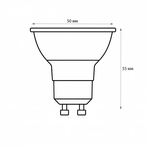 Лампа светодиодная, диммируемая, форма «JCDR», матовая, белый свет 4000K Volpe OPTIMA DIM LED-JCDR-7W/4000K/GU10/FR/DIM/SLS