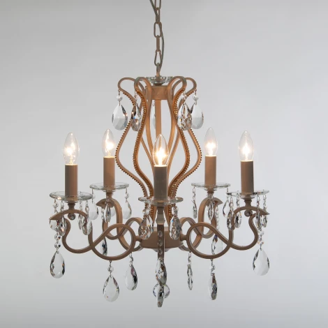 Подвесная люстра Abrasax Jasmin 2019/5 (220V, на тросе, свеча)