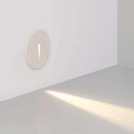 Подсветка для лестниц и ступеней LT-TIE-R120-3W Warm3000 (WH, 25x45 deg, 230V) (Arlight, IP65 Бетон) 050874