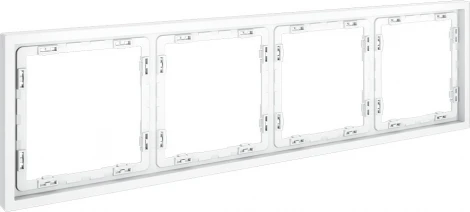 Рамка на 4 поста (белый матовый) Voltum S70 VLS100402