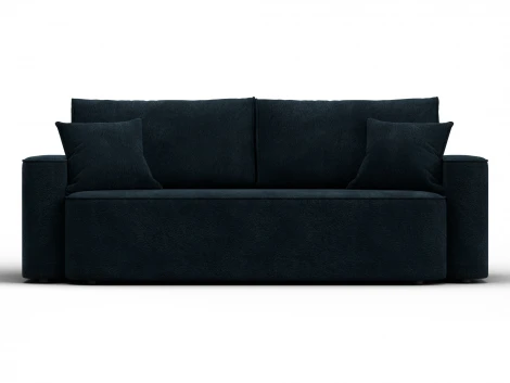 Диван прямой Лига-118 НПБ (ДСП,ЛДСП,Брус,Фанера,Велюр/Графит) Лига Диванов 137081