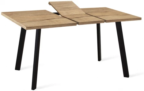 Стол HB140 Дуб Галифакс натуральный (ЛДСП EGGER)/опоры черные Dikline 00-00060143