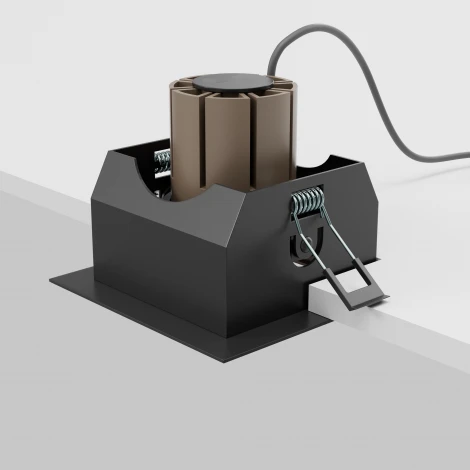 Встраиваемый светильник светодиодный Maytoni Technical Metal Modern DL008-12W2.7-3-4K-B