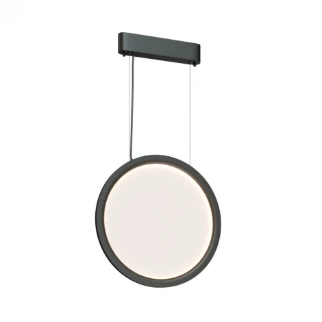 Подвесной светильник вертикальный 25 Вт, LED 2700-6000K, IP20, пульт Д/У черный, алюминий, акрил Denkirs Veil DK6605-BK