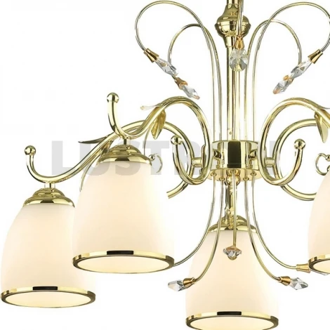 Подвесная люстра N-Light 135 135-05-32 gold + clear crystal