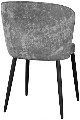 Стул DikLine 347 микровелюр M13 светло-серый, ножки черные