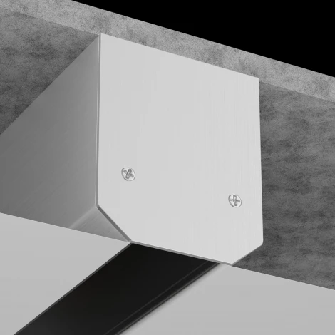 Заглушка торцевая для профиля TRA004MP-21S S35 серый (магнитный) Maytoni Technical TRA004MPEC-21S