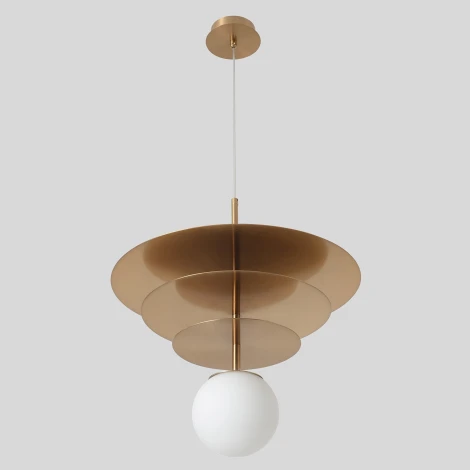 Подвесной светильник Crystal Lux UVA SP1.3 BRASS (220V, на проводе, шар)