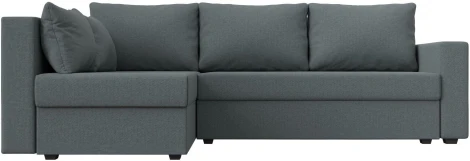 Диван угловой Мансберг левый угол (Серый/Рогожка) Лига Диванов арт.121538L