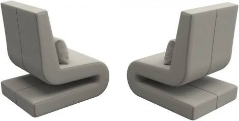 Кресло Волна (2 шт.) (Бежевый/Рогожка) Лига Диванов арт.125632