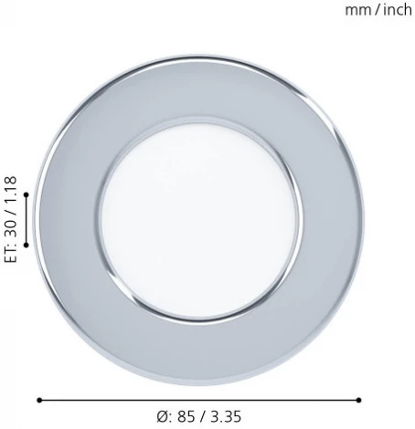 Встраиваемый точечный светильник Eglo Fueva 5 99204 (LED, 220V, круглые, IP44)