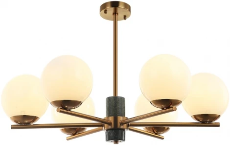 Потолочная люстра на штанге Stilfort Sharo 2150/05/06P (220V, шар)