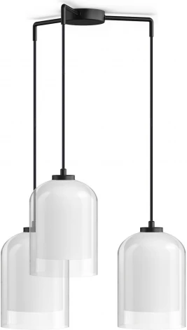 Подвесной светильник 33 ИДЕИ PND.113.03.17.007.BL-S.26.TR-S.27.WH (220V, на проводе)