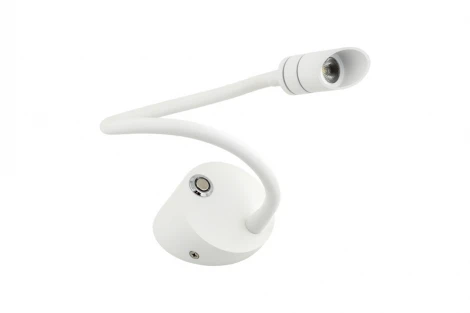 Настенный светильник на гибкой ножке для чтения DesignLed BED BQ003103-A-3-DIM-WH-WW (220V, диммер, сенсорный выключатель)