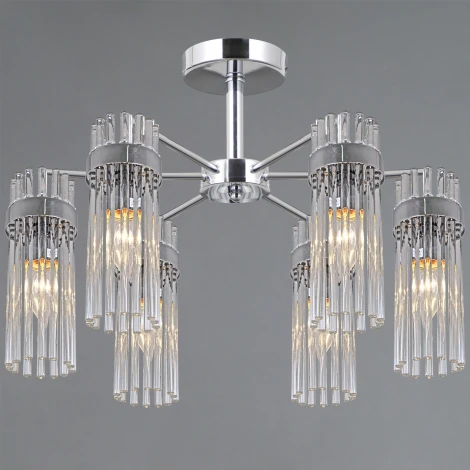 Потолочная люстра на штанге ILLUMICO IL0761-6CSQ-25 CR GENOA (220V)